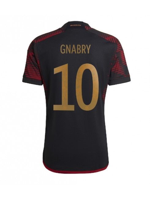 Moški Nogometna dresi replika Nemčija Serge Gnabry #10 Gostujoči SP 2022 Kratek rokav